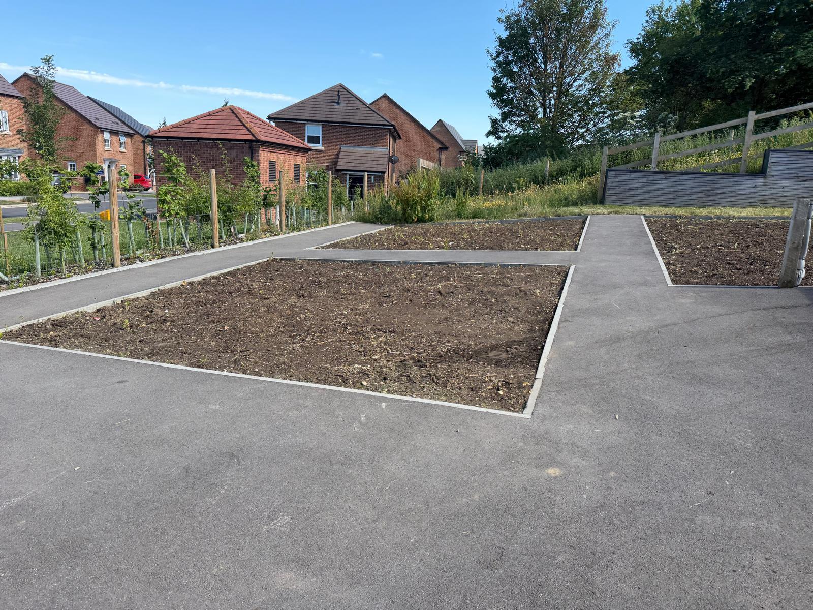 Maintained planting beds and communal areas on an Oxfordshire managed development